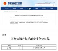 公司获国家知识产权强国